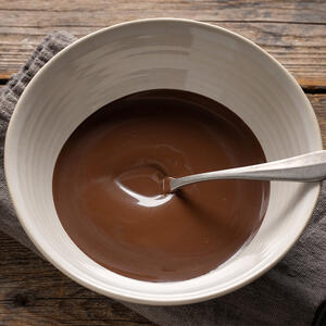 make the chocolate glaze