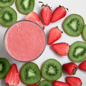 make the strawberry puree