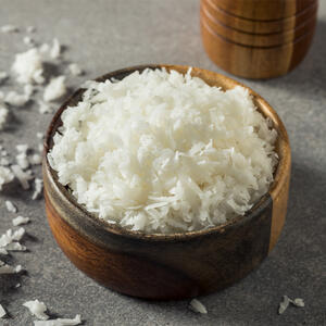 add the coconut shaving