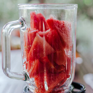 Boil the watermelon juice