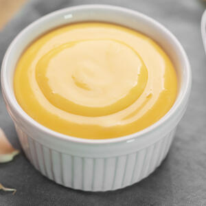 Add the yolk with cream