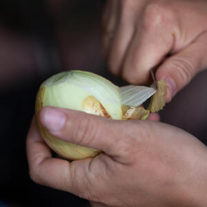 Peel the onion
