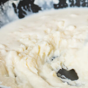 Stew the vegetables and meat 