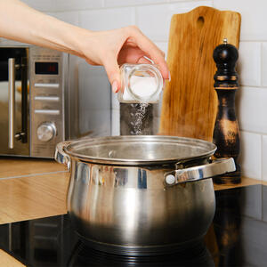 add the sugar to the saucepan