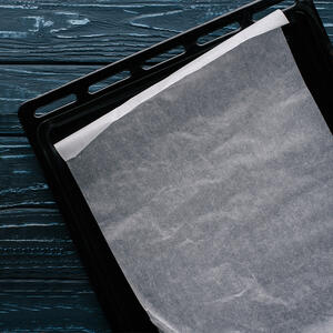 cover the bakind dish with baking paper