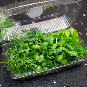 add the microgreens