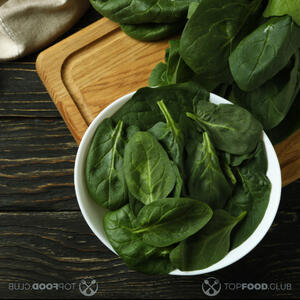 cut spinach