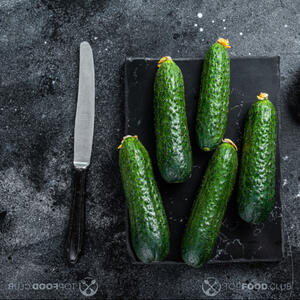 cut cucumbers