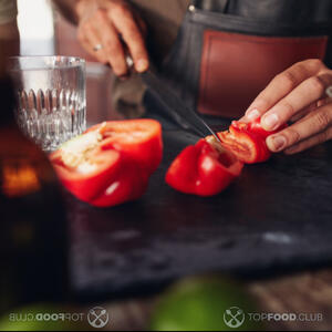 cut bell pepper