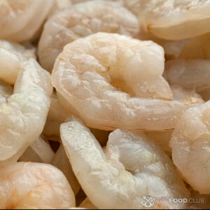 raw peeled shrimps