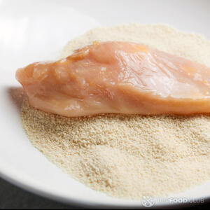 preparing chicken breast fillets