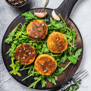 baked lentil patties