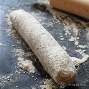shape a roll from the dough