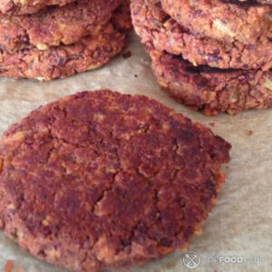 grilled red beans patties