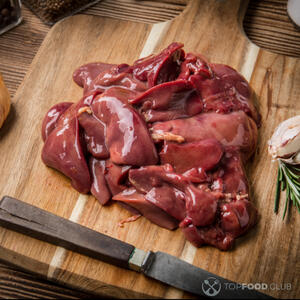 cut chicken liver