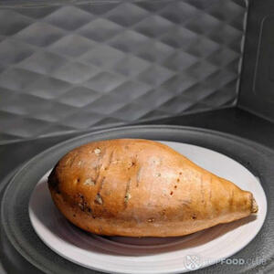 Microwave sweet potatoes