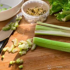 Cut the celery