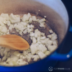 Sauté onion and garlic