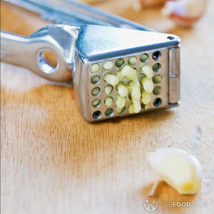 Press the garlic