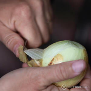 Wash, peel and  add onion