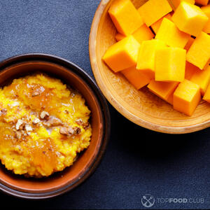 cut pumpkin into cubes