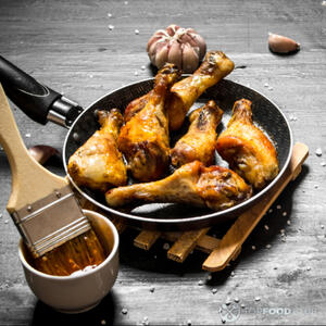 rub the sauce into the meat