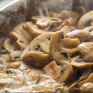saute mushrooms and onion