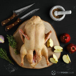 stuff the duck with vegetables