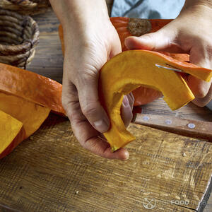 peel of pumpkin skin