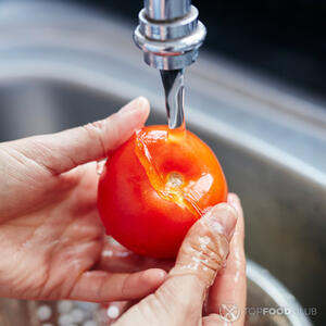 wash tomatoes