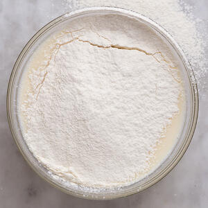 Mix flour, bran flakes and spices