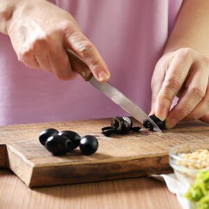 cut black olives