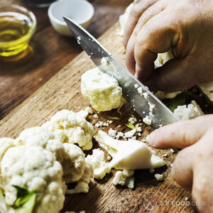 cut cauliflower