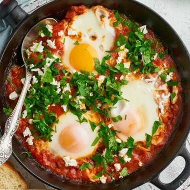 Shakshuka with herbs