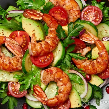 Keto avocado shrimp salad