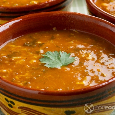 Moroccan red lentil soup