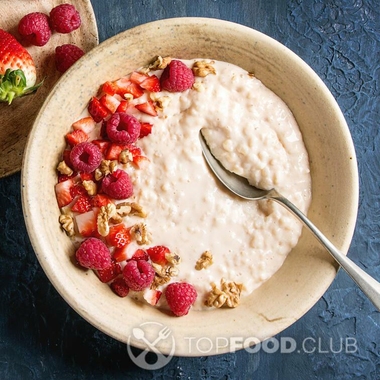 Quick milk and rice soup