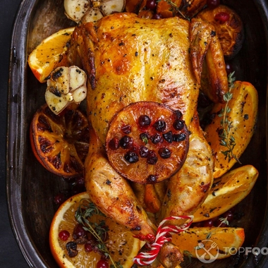 Red Chile and Orange Glazed Turkey