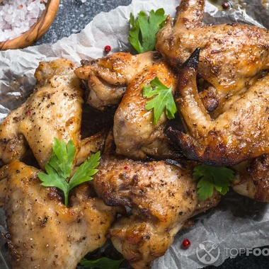 Baked curry chicken wings