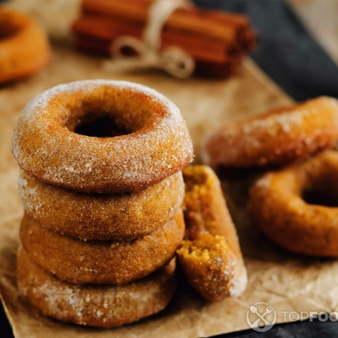 Pumpkin and Sweet Potato Doughnuts