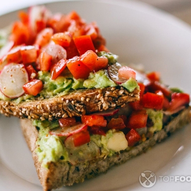 Tomato and Avocado Bruschetta