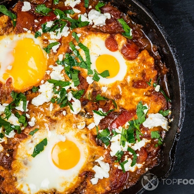 Grilled Shakshuka Pizza