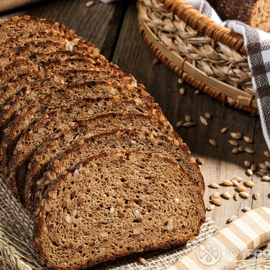 Seeded rye bread