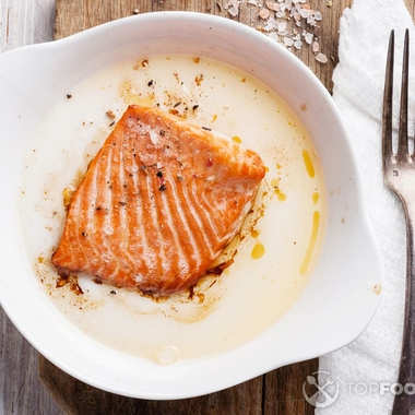 Baked asian salmon