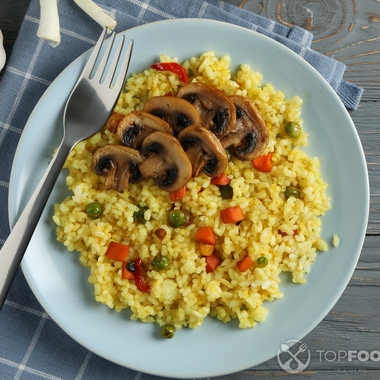 Slow-Cooker Mushroom Rice Pilaf