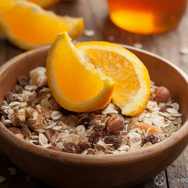 Overnight Oats with Orange and Chocolate