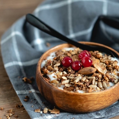 Overnight Oats with Fresh Cranberries