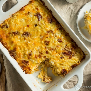 Casserole with Ham and Sweet Peppers