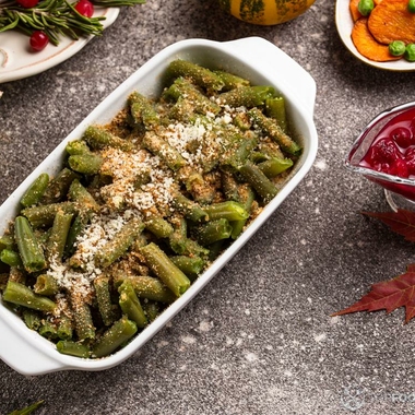 Casserole with Green Beans and Mushrooms