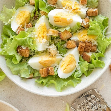 Egg salad with parmesan